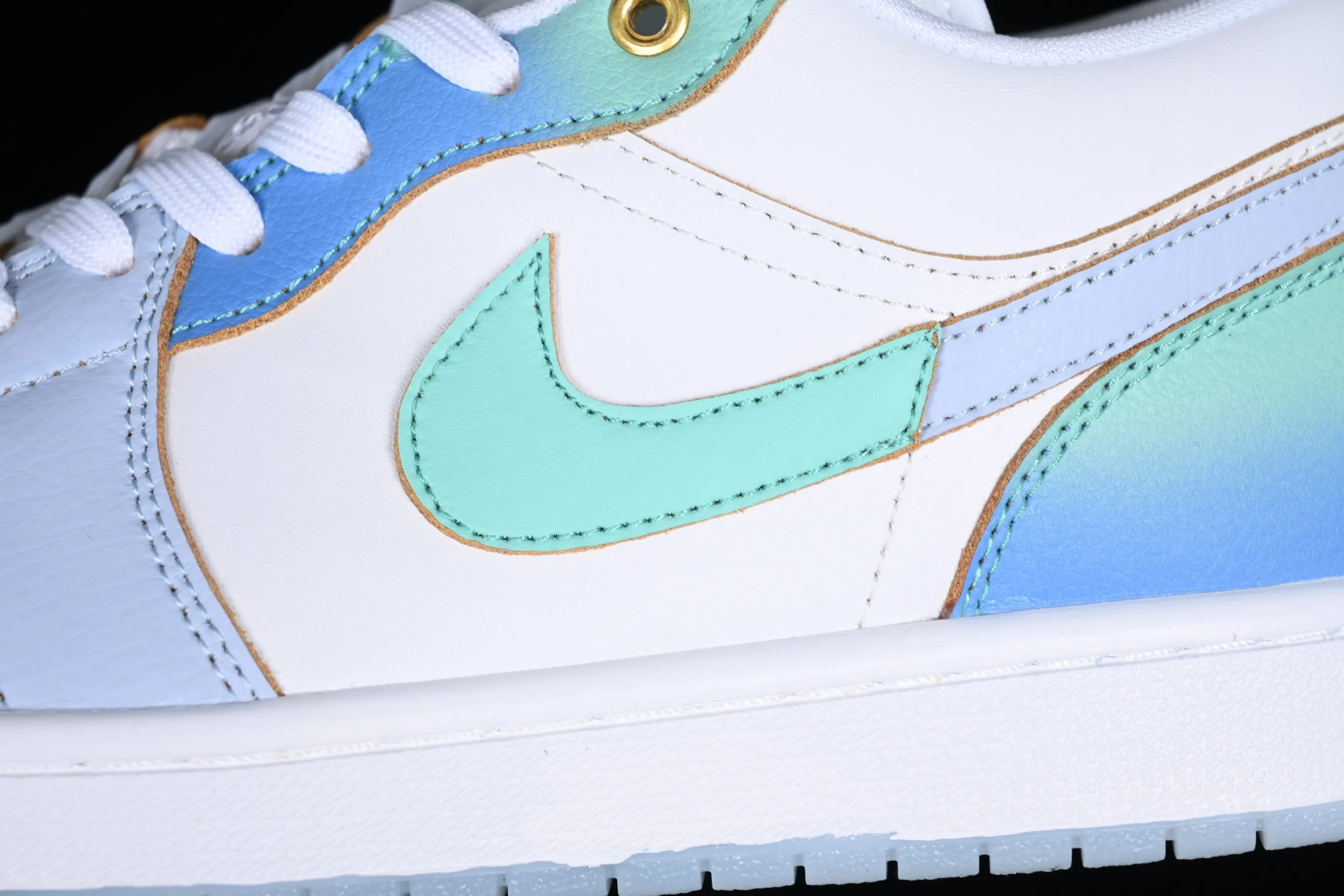 All categories Air Jordan Jordan series basketball shoes Air Jordan 1 Low Z version Air Jordan 1 Low AJ1 Joe 1 sea salt blue low-top cultural casual sneakers FN8899-131